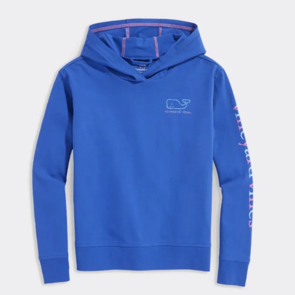 Vineyard Vines Girls Whale Hoodie - 4T